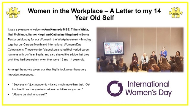 Women in the workplace event