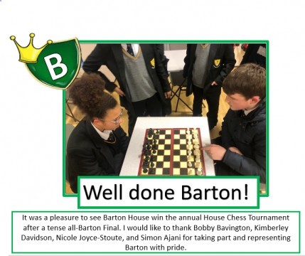 Barton inter house chess