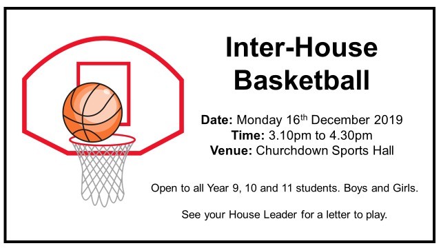 Inter house basketball