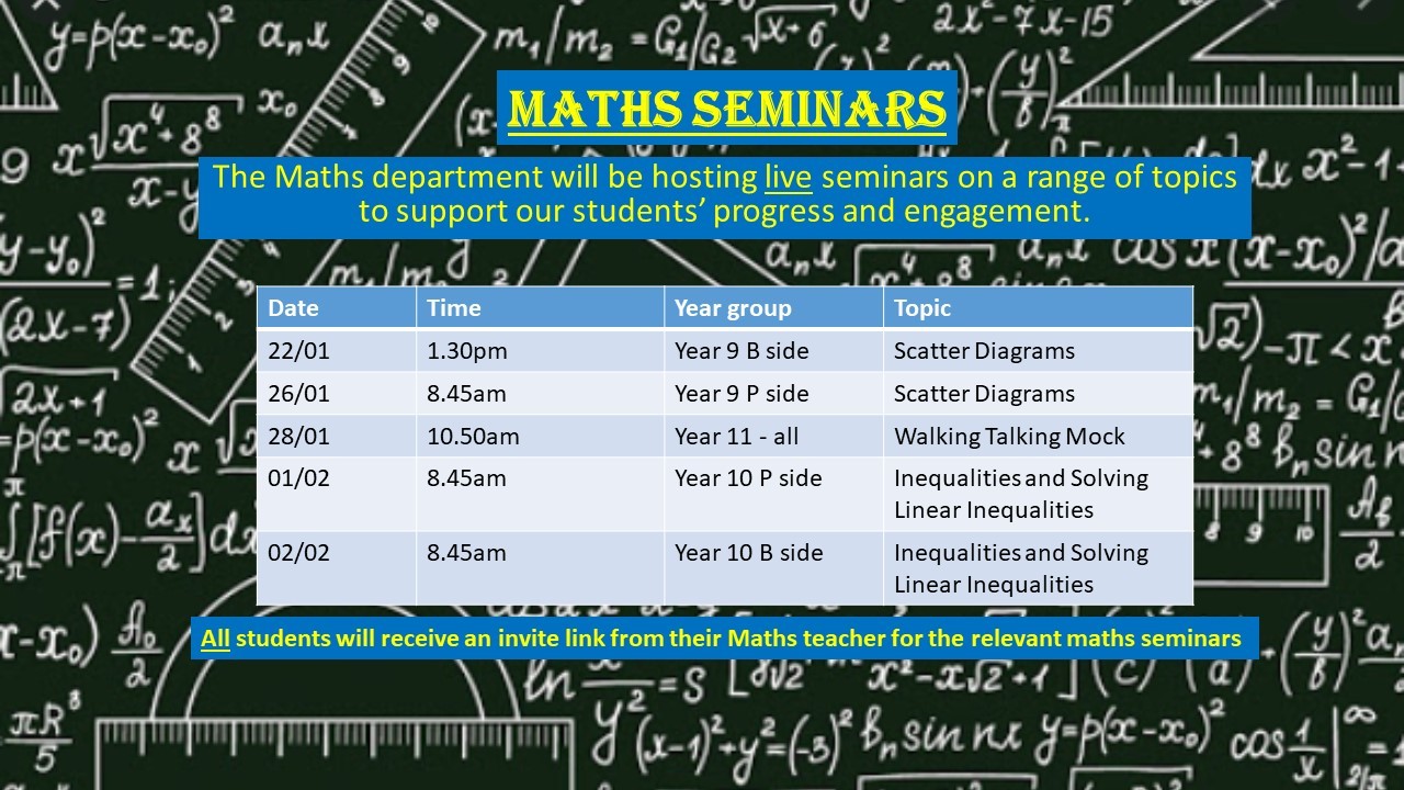 Maths seminars