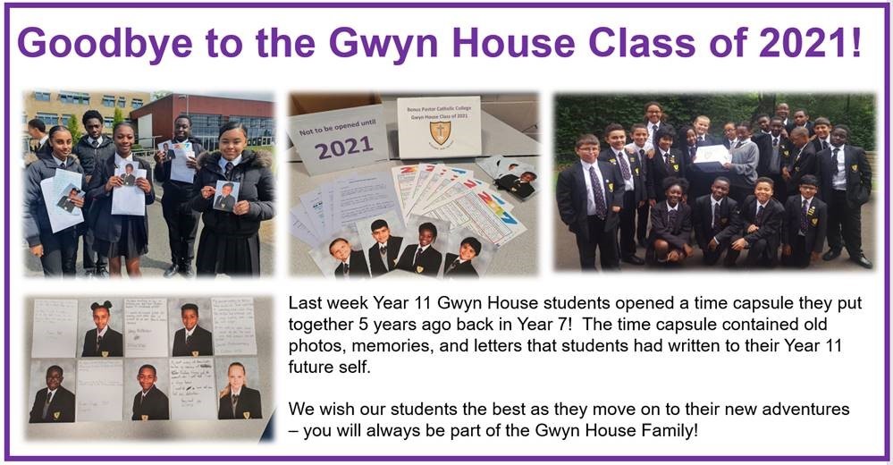 Goodbye Gwyn House Class of 2021