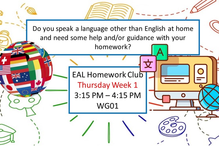 EAL Homework Club Poster