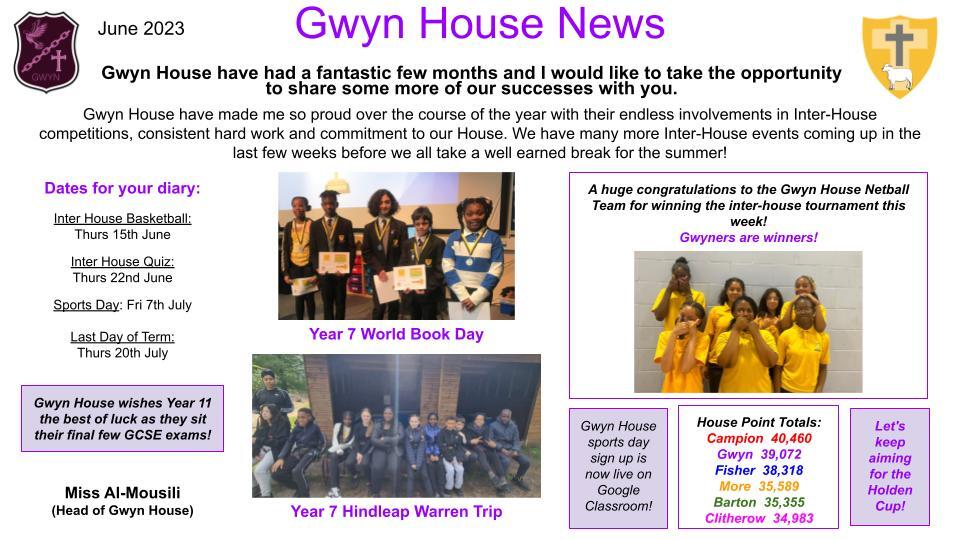 Gwyn house news june 2023