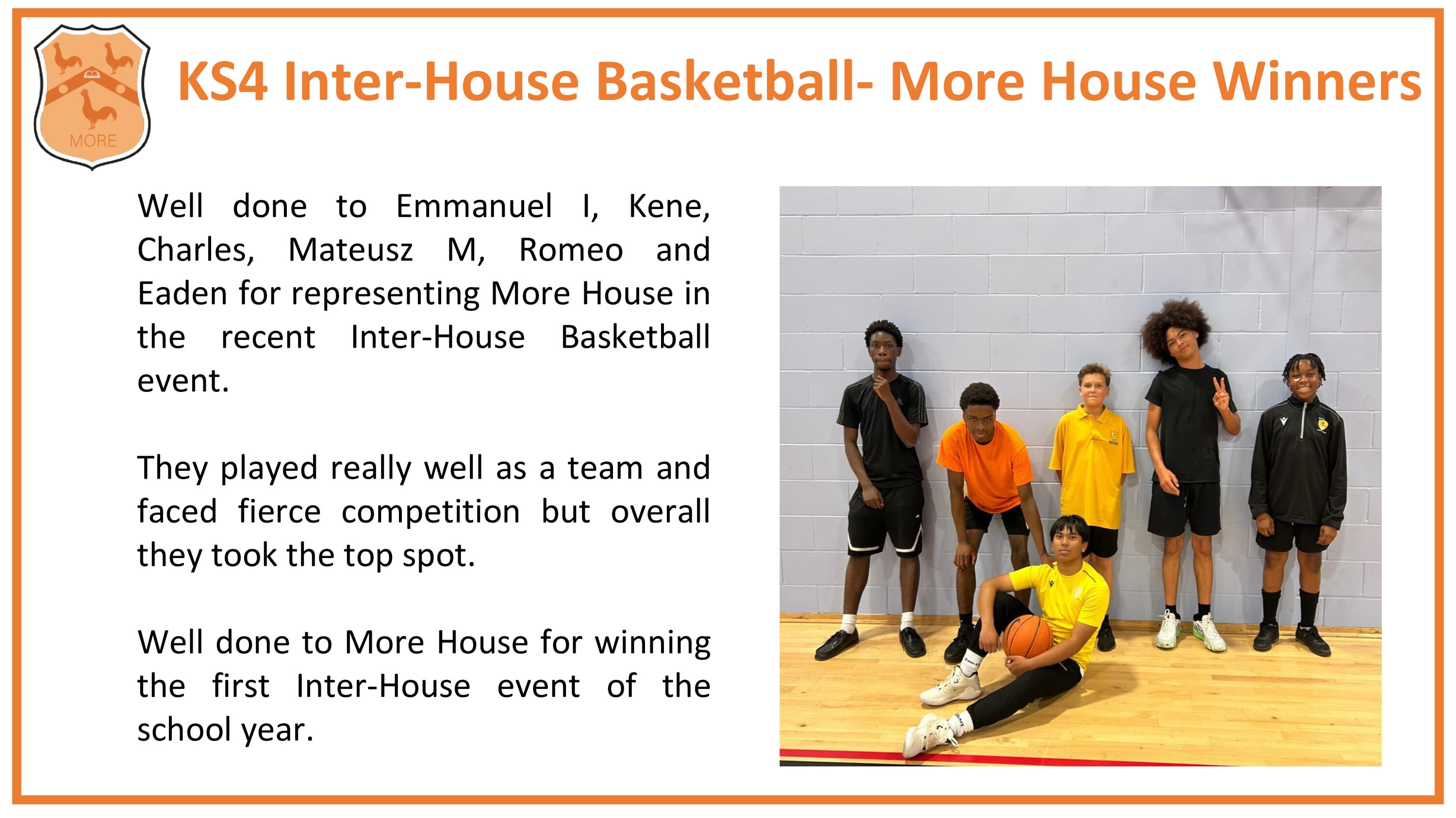 Inter house basketball october 2024