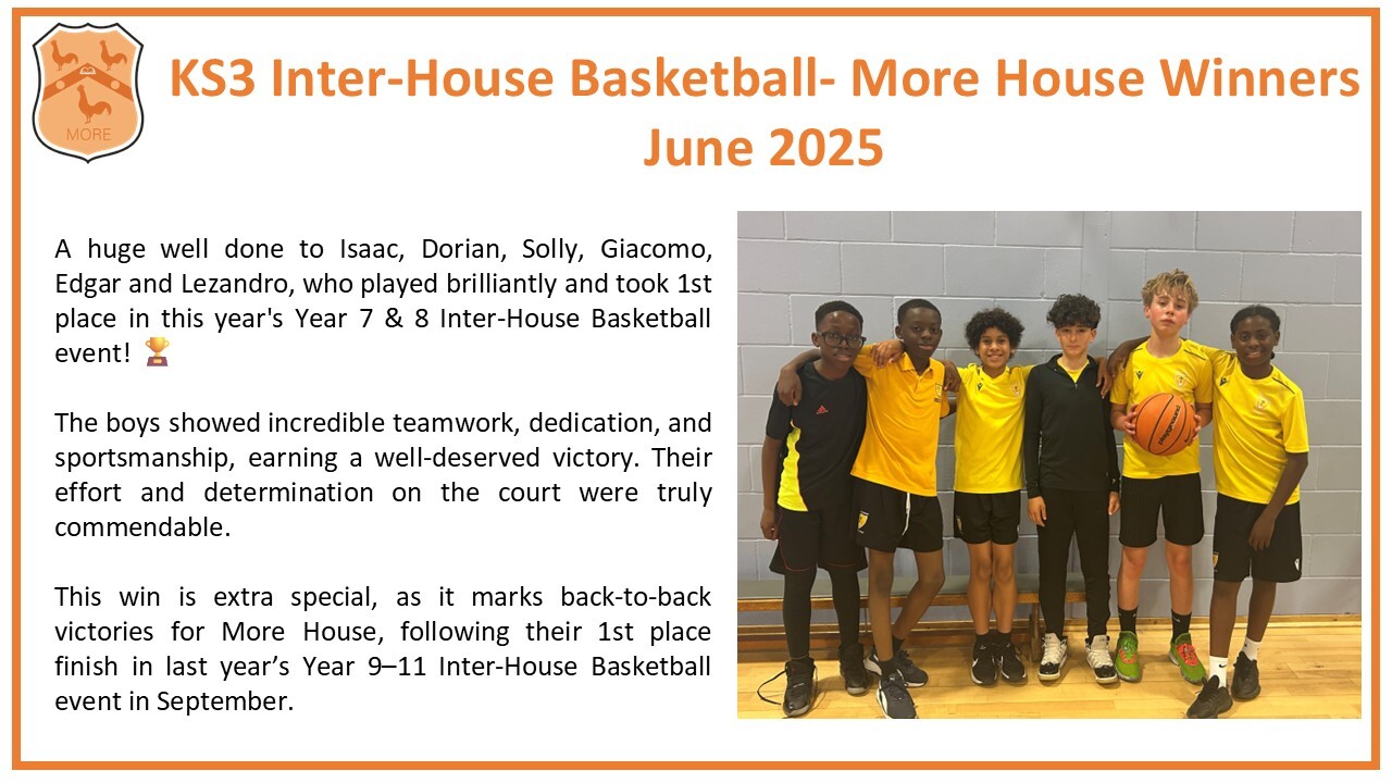 Inter house ks3 basketball june 2025